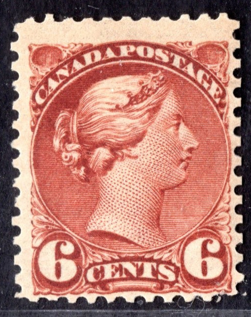 Canada 1888 Scott #40 Red-Brown Ottawa Printing Mint Never Hinged C.V. $800