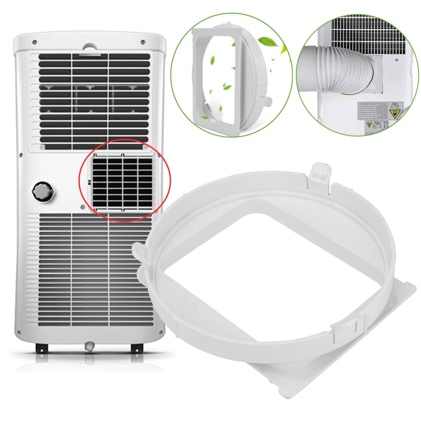Portable AC Exhaust Hose Connector KY35 Replacement Air Conditioner Vent Adapter Portable AC Exhaust Hose Connector KY35 Replacement Air Conditioner Vent Adapter
