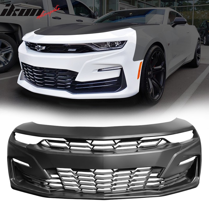 For 2019-2024 Chevy Camaro SS Style Unpainted PP Front Bumper Cover Conversion