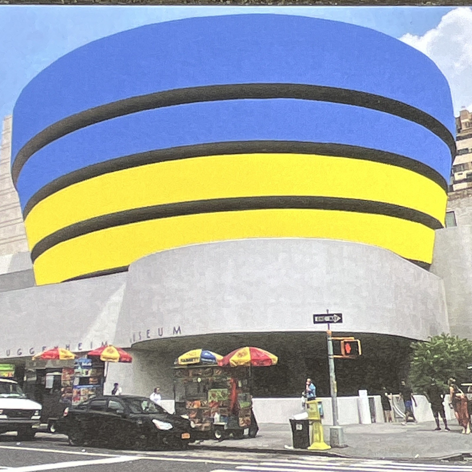 GUGGENHEIM MUSEUM Tribute to UKRAINE πΊπ¦ by LANGENSTEIN NYC 5th Avenue BUILDING GUGGENHEIM MUSEUM Tribute to UKRAINE πΊπ¦ by LANGENSTEIN NYC 5th Avenue BUILDING