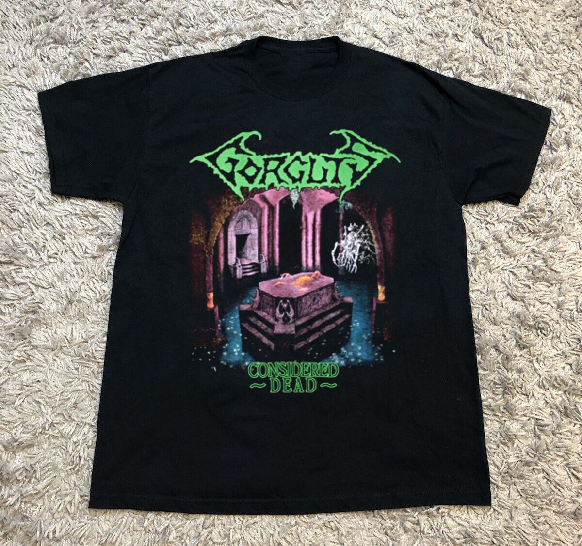 Collection GORGUTS CONSIDERED DEAD T Shirt Black All Size AQ30