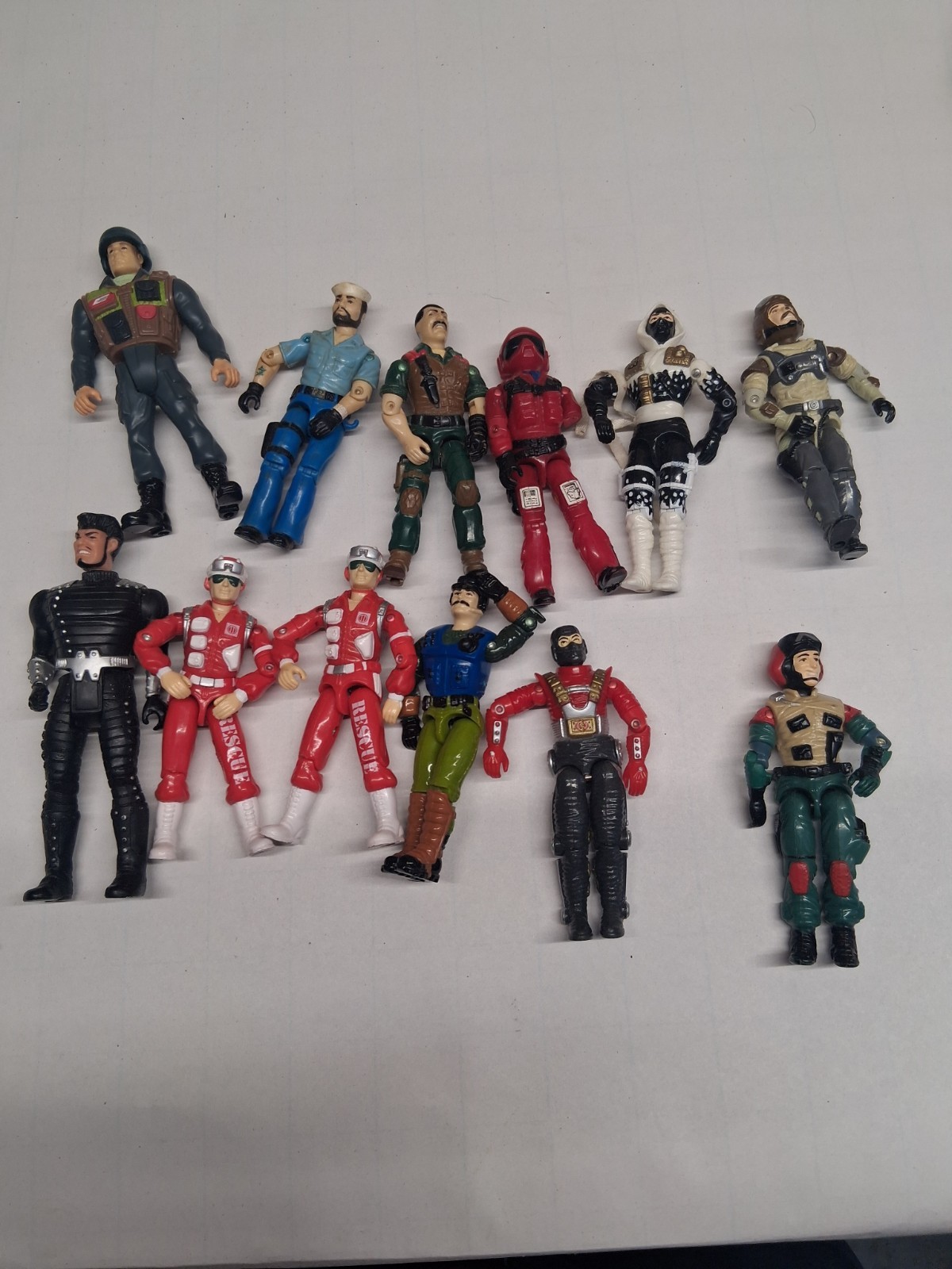 Vintage G.I. Joe 12 Figure Lot 1980s Hasbro ARAH 3.75\