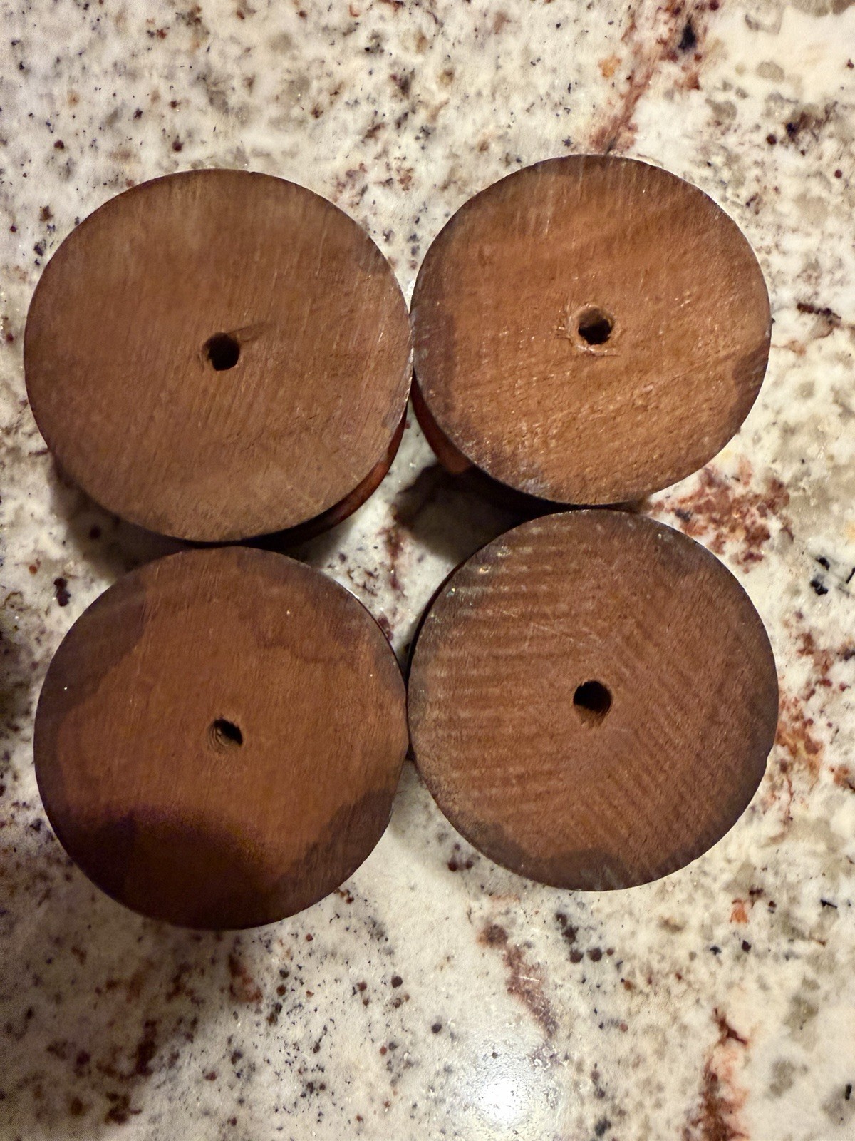 Four Antique Victorian Wooden Drawer Pull Knob, 2 1/4 Inches Four Antique Victorian Wooden Drawer Pull Knob, 2 1/4 Inches