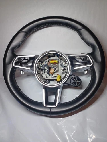 OEM PORSCHE 718 911 Carrera Steering Wheel Black 9P1419091EJA34 2017-2020 OEM PORSCHE 718 911 Carrera Steering Wheel Black 9P1419091EJA34 2017-2020
