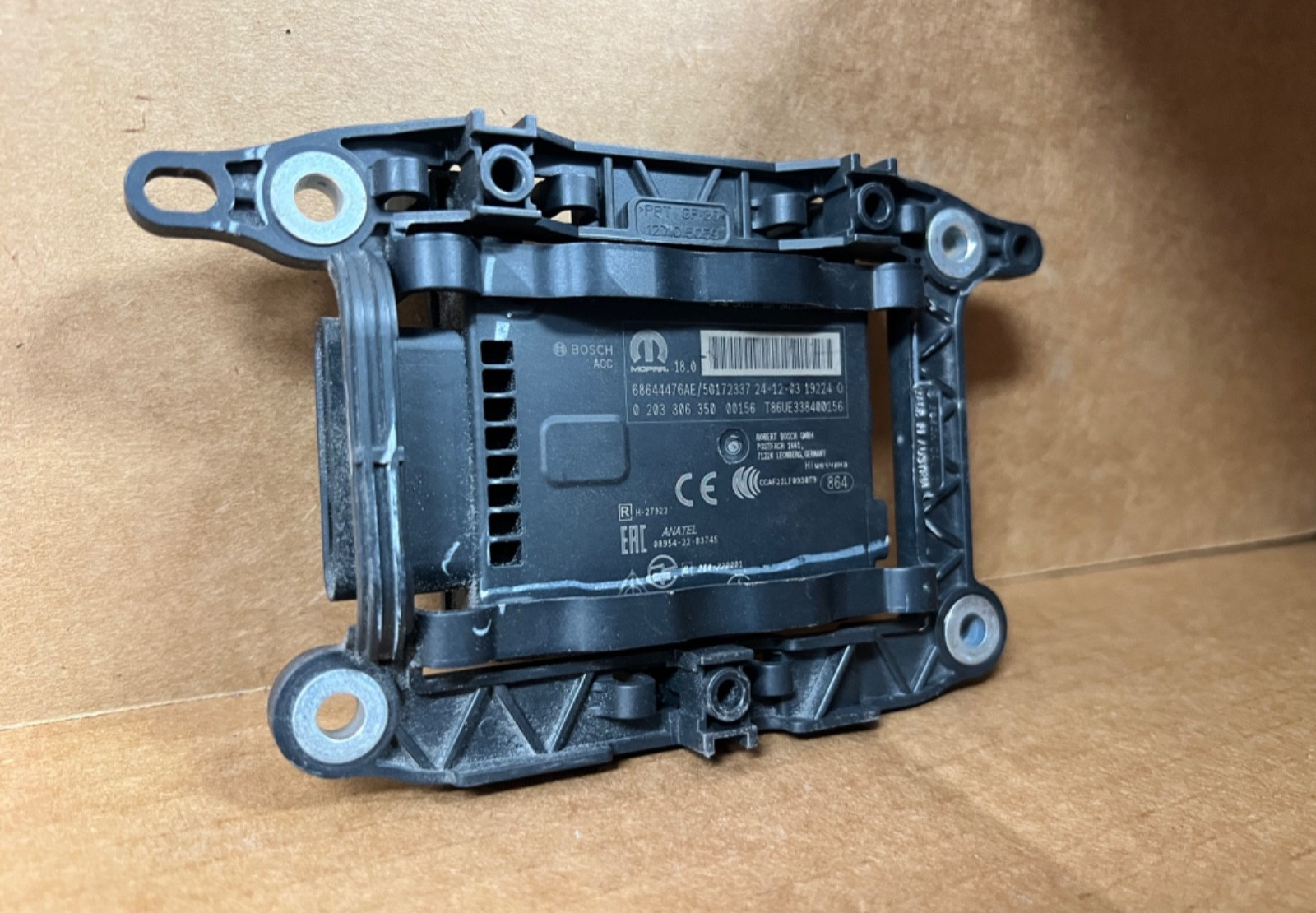 OEM 2024-2026 Jeep Compass FRONT DISTANCE Adaptive RADAR Control Sensor Module OEM 2024-2026 Jeep Compass FRONT DISTANCE Adaptive RADAR Control Sensor Module
