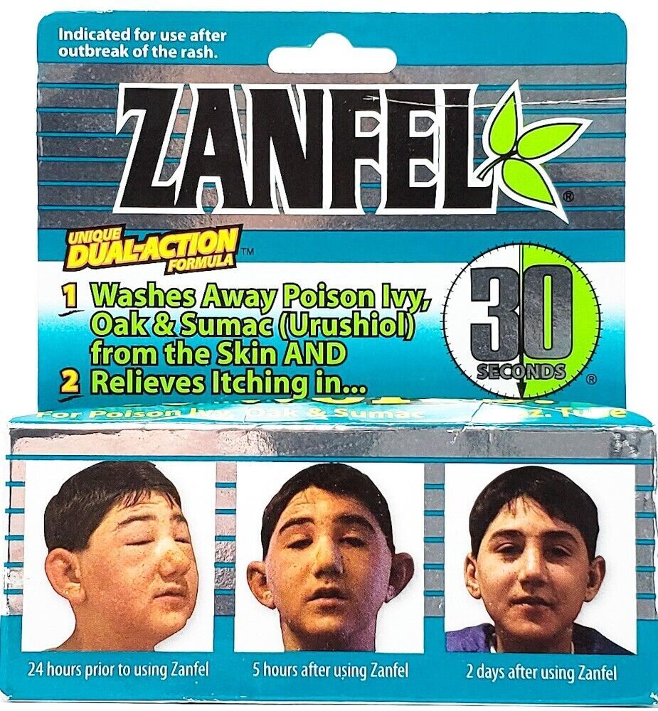 ZANFEL  Poison Oak  &  Sumac ( Urushiol ) Wash - 1 Oz. Tube
