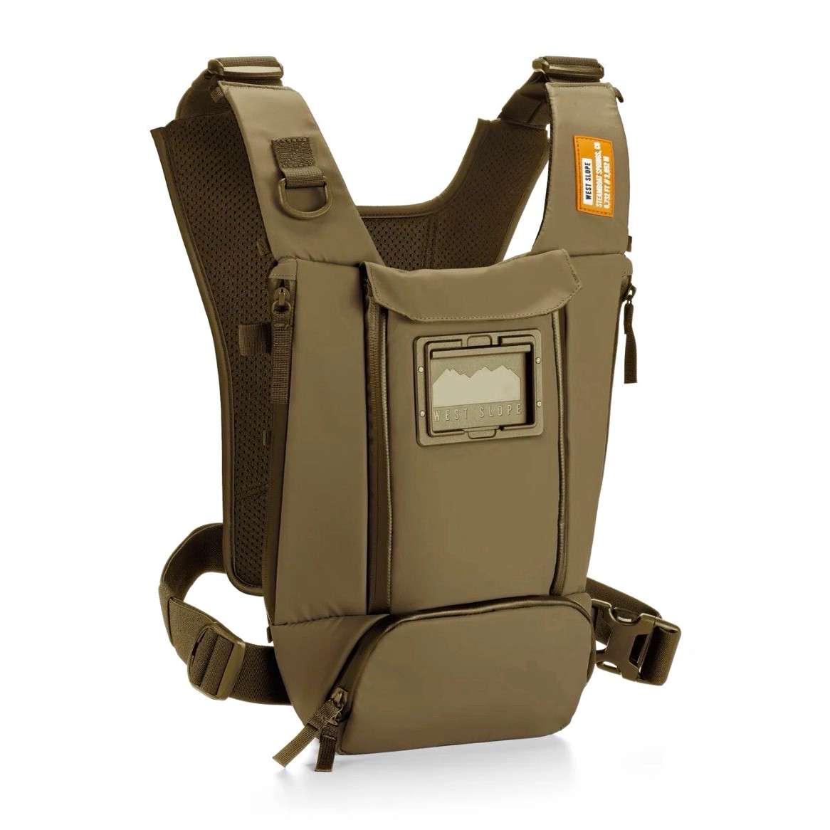 West Slope Tactical Chest Backpack 15L Nylon Green iPhone Window Action Cam West Slope Tactical Chest Backpack 15L Nylon Green iPhone Window Action Cam
