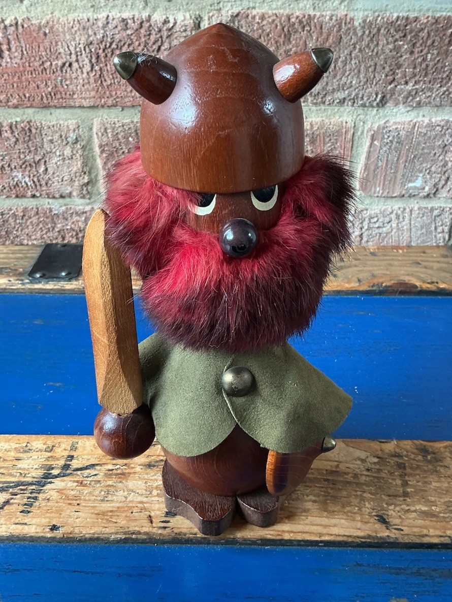 Vintage MCM Sallingboe Denmark Red Beard VIKING Teak Troll Figure 23 Cm 1960s Vintage MCM Sallingboe Denmark Red Beard VIKING Teak Troll Figure 23 Cm 1960s