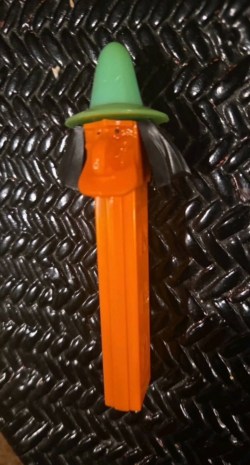 Vtg Pez Dispenser Witch Orange Face Black Hair Orange Stem & Hat USA Vtg Pez Dispenser Witch Orange Face Black Hair Orange Stem & Hat USA