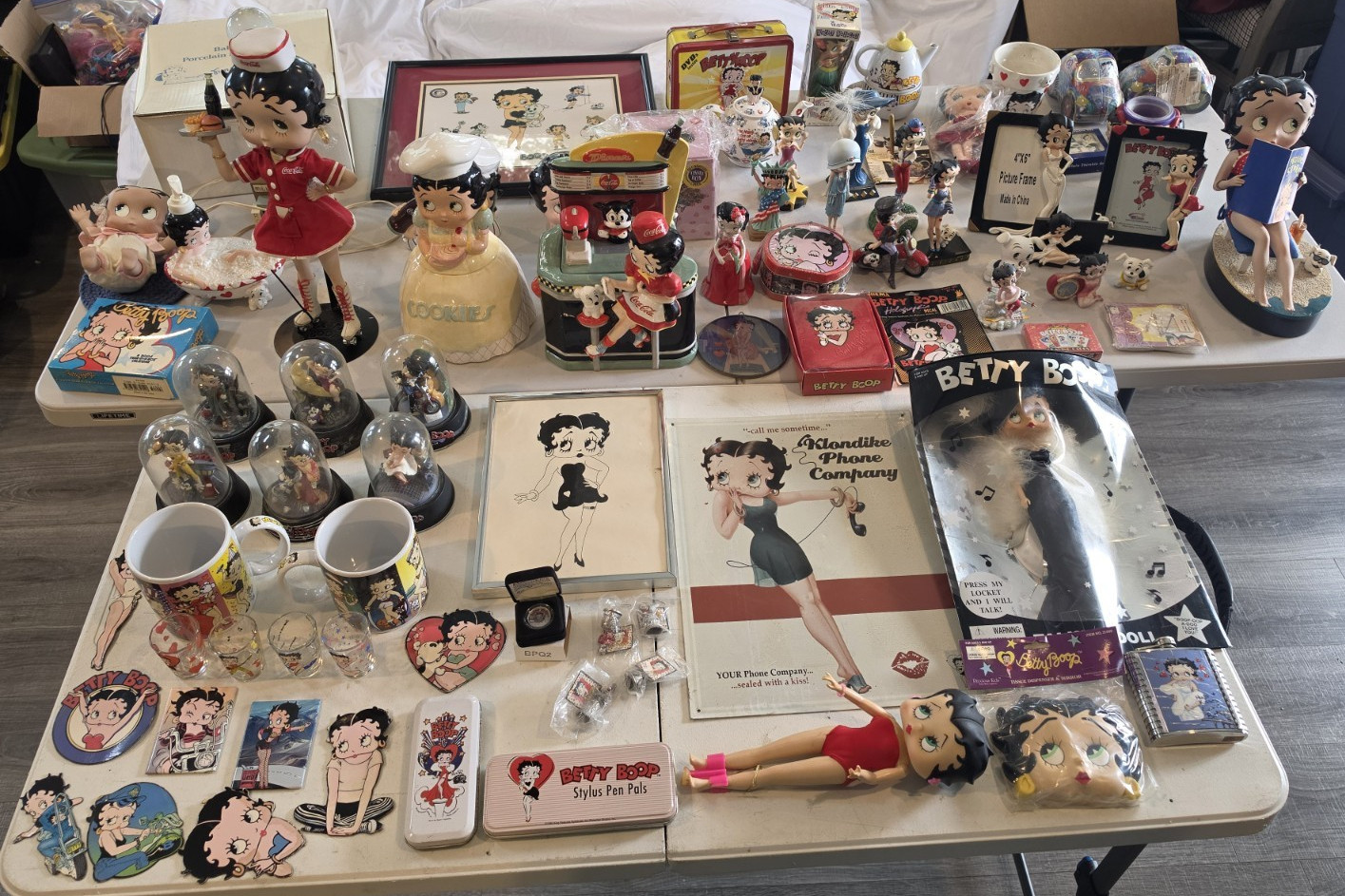 Huge Betty Boop Collection Lot - Vintage figurines, Coca-Cola, Funko, Decor More Huge Betty Boop Collection Lot - Vintage figurines, Coca-Cola, Funko, Decor More