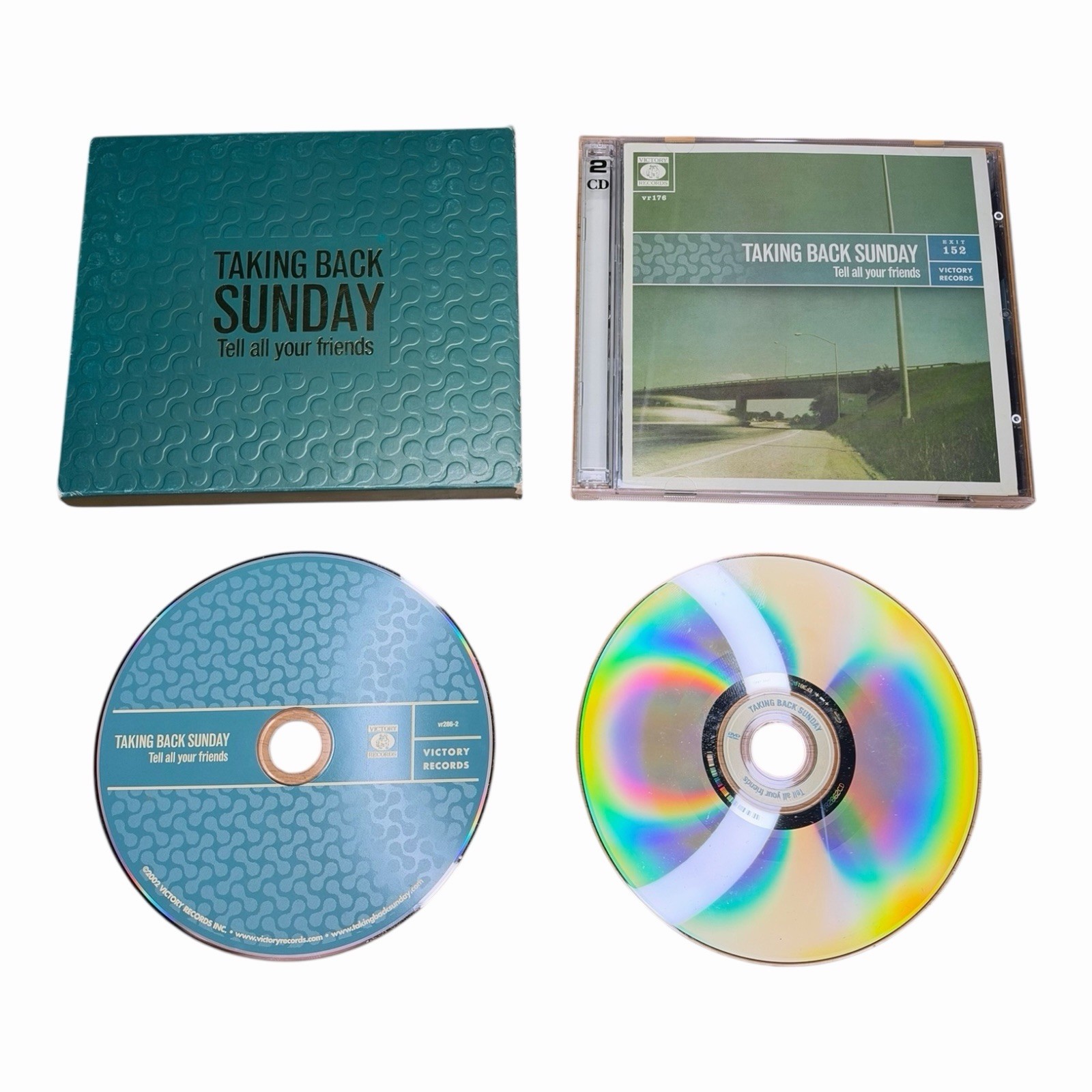 Taking Back Sunday Tell All Your Friends 3CD Album Promo Victory 2002 W Slip