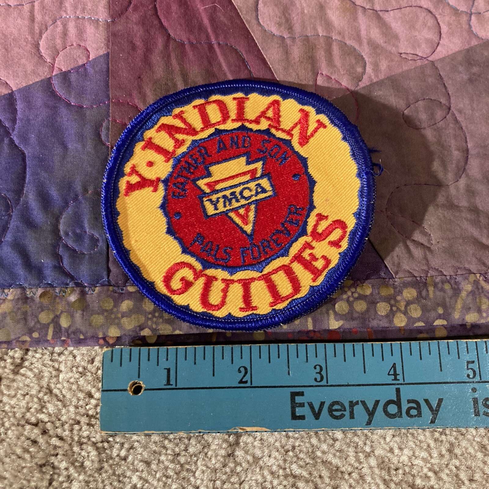Vintage Y-Indian Guides Patch Father and Son Pals Forever YMCA Y Indian Vintage Y-Indian Guides Patch Father and Son Pals Forever YMCA Y Indian