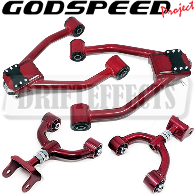 Godspeed 4pc Front+Rear Upper Camber Control Arms For Mazda Miata MX5 NA 90-97