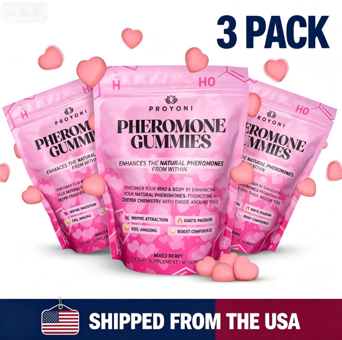 3 pieces ❤️ProYoni Pheromone Gummies - ⭐Enhance Natural Pheromones - 60 Count