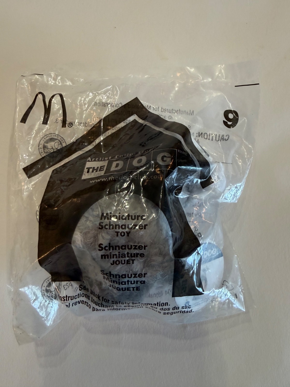 2003-2004 The Dog McDonalds Happy Meal Plush Toy - Miniature Schnauzer #9 2003-2004 The Dog McDonalds Happy Meal Plush Toy - Miniature Schnauzer #9