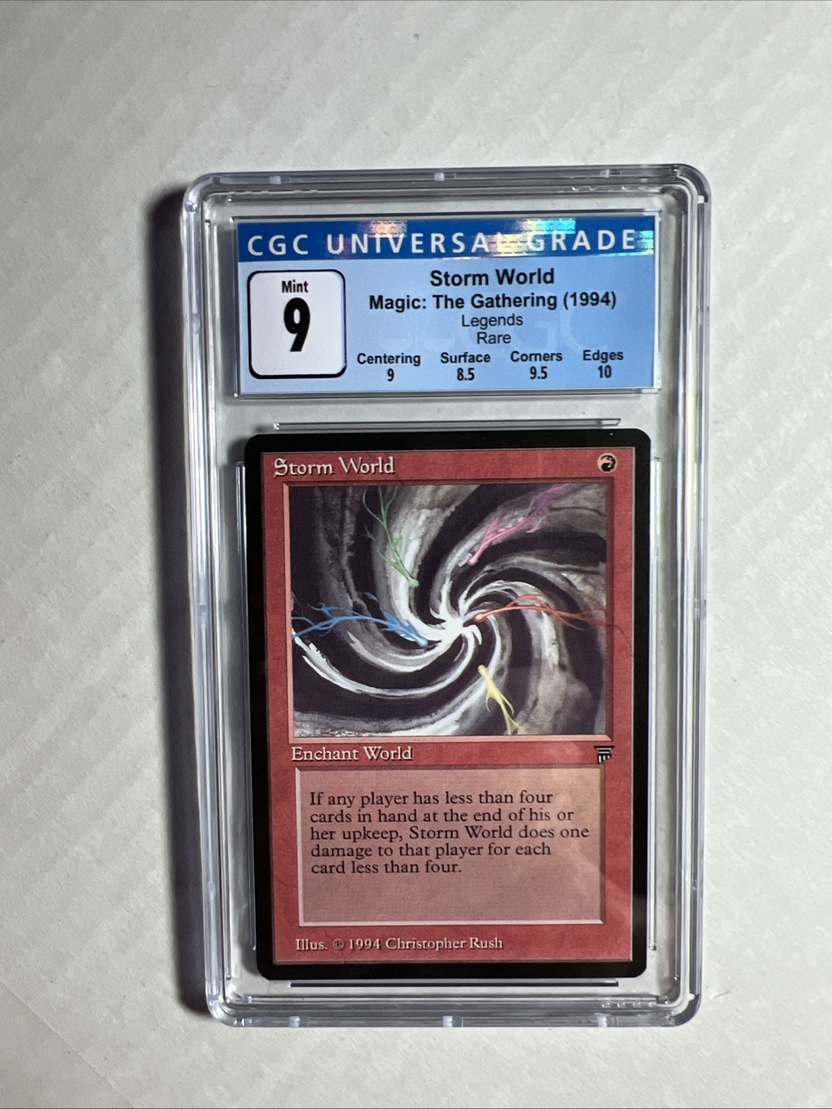 MTG Legends Storm World CGC 9 MINT  (10 edges, 9.5 corners)  1994