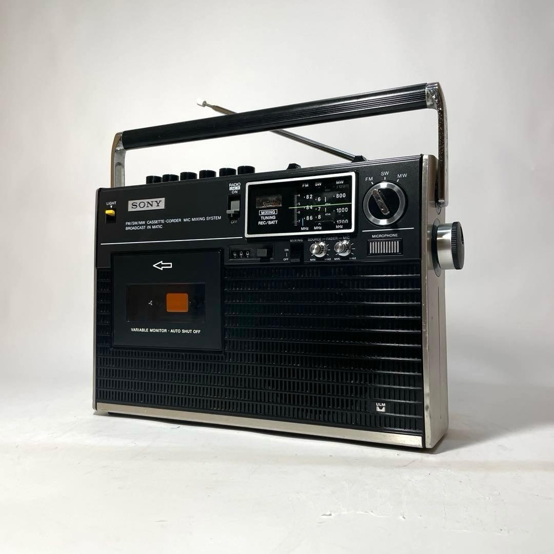 SONY CF-1780 Radio Cassette Recorder Boombox FM AM SW Serviced Vintage Japan