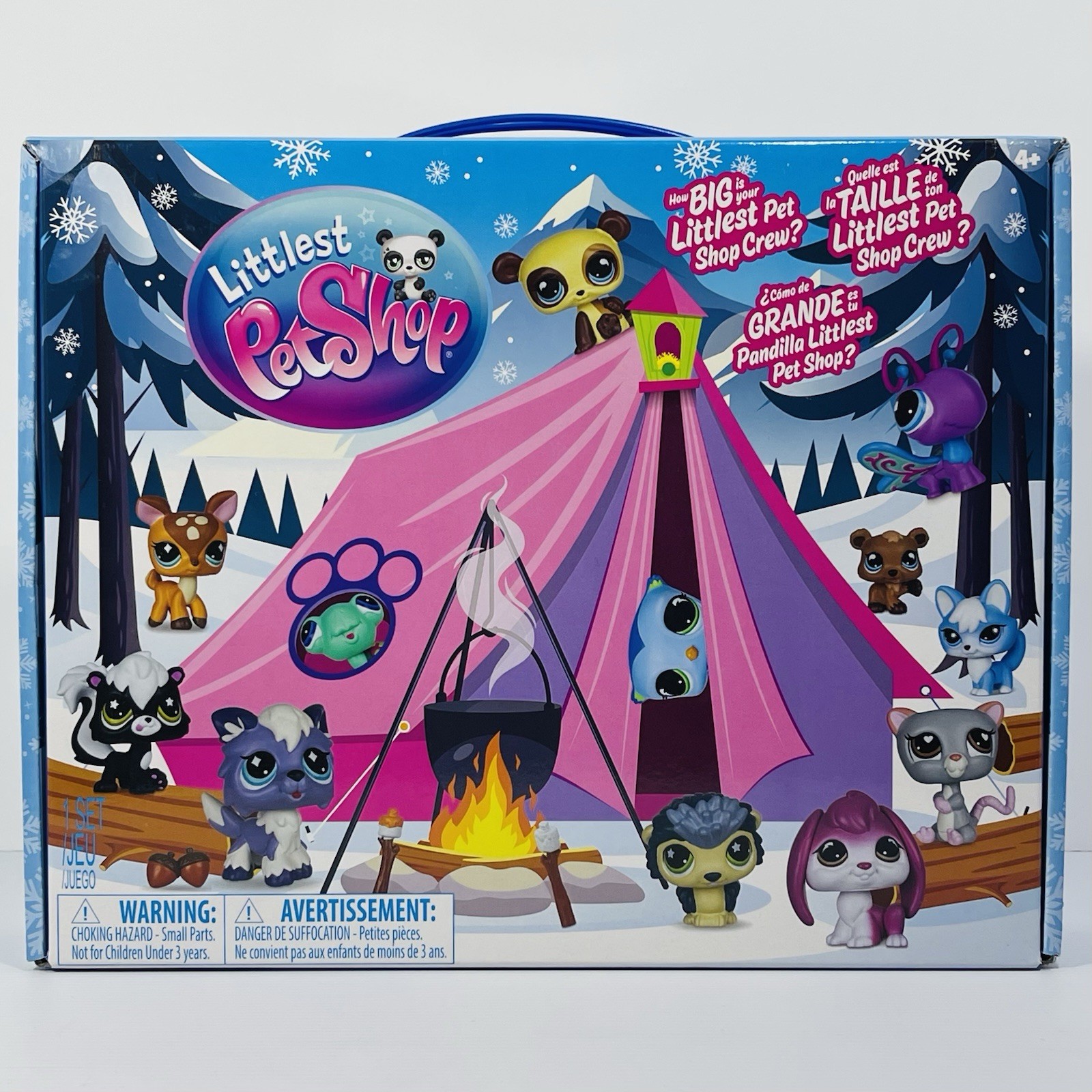 Brand New In Box Littlest Pet Shop Cozy Campfire Collector Set Series