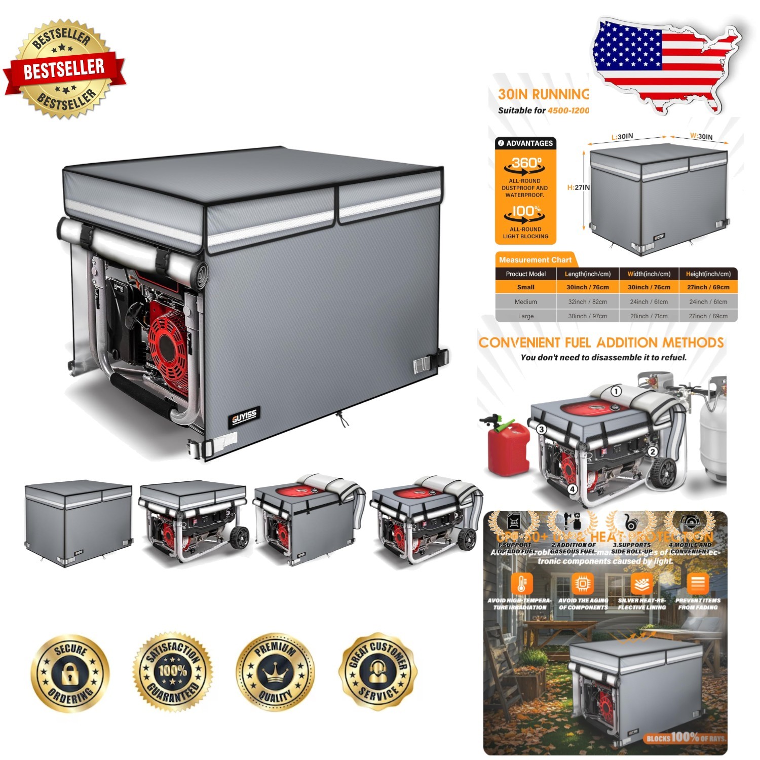 Outdoor Generator Cover 30x30x27\ Outdoor Generator Cover 30x30x27\