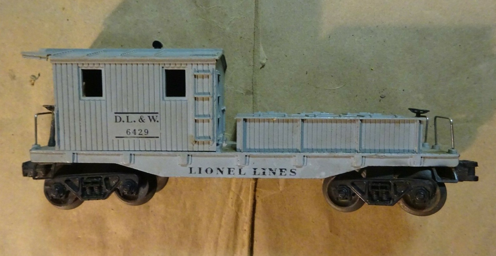 LIONEL 6429 DL&W Work Caboose Damaged O Scale Train Car Rare