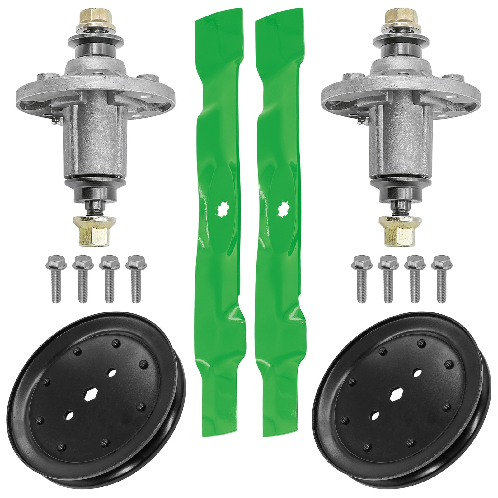 Spindle & Blade w/ Pulley for John Deere L111 LA105 LA110 LA115 LA120 42\