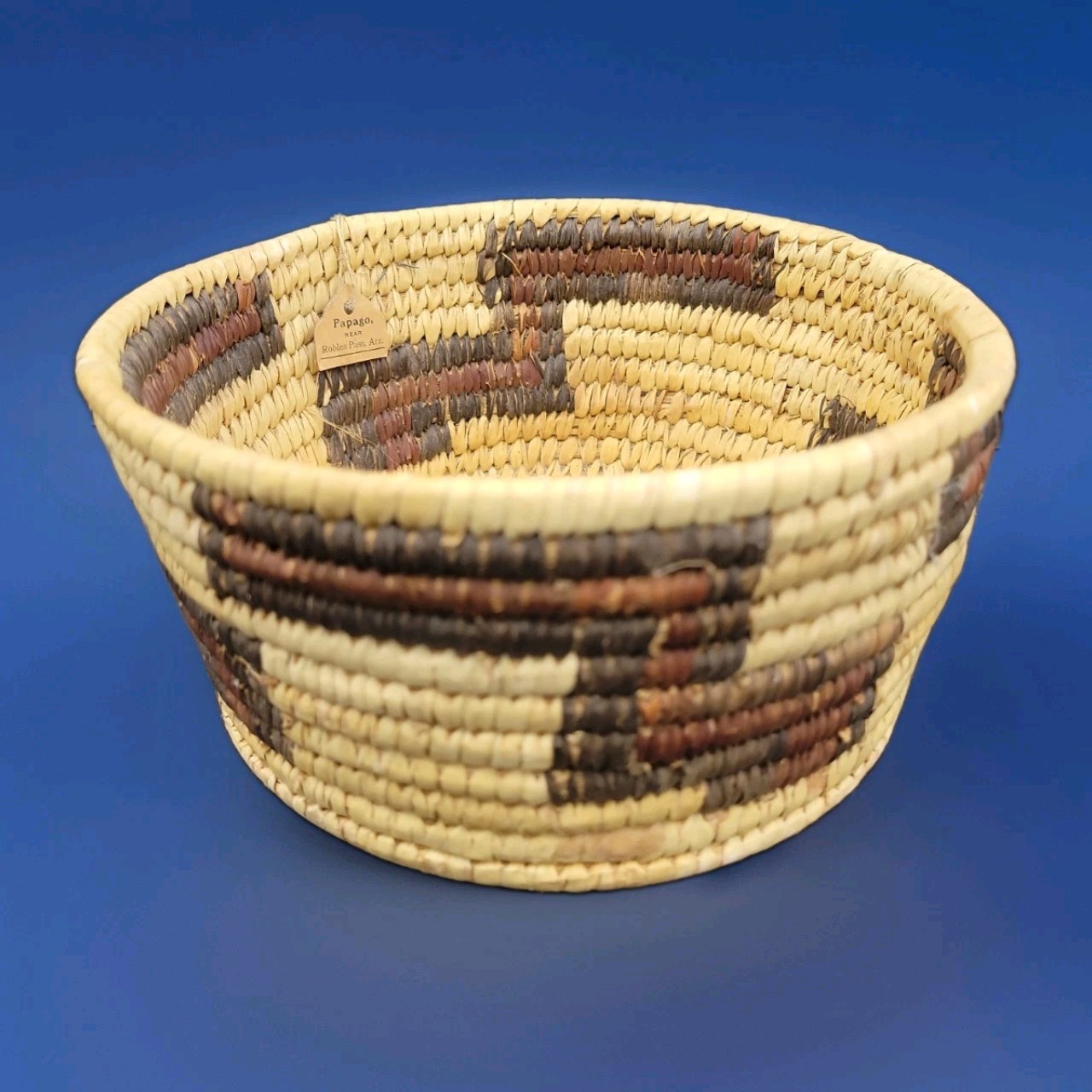 ANTIQUE PIMA PAPAGO BASKET 6 ANTIQUE PIMA PAPAGO BASKET 6