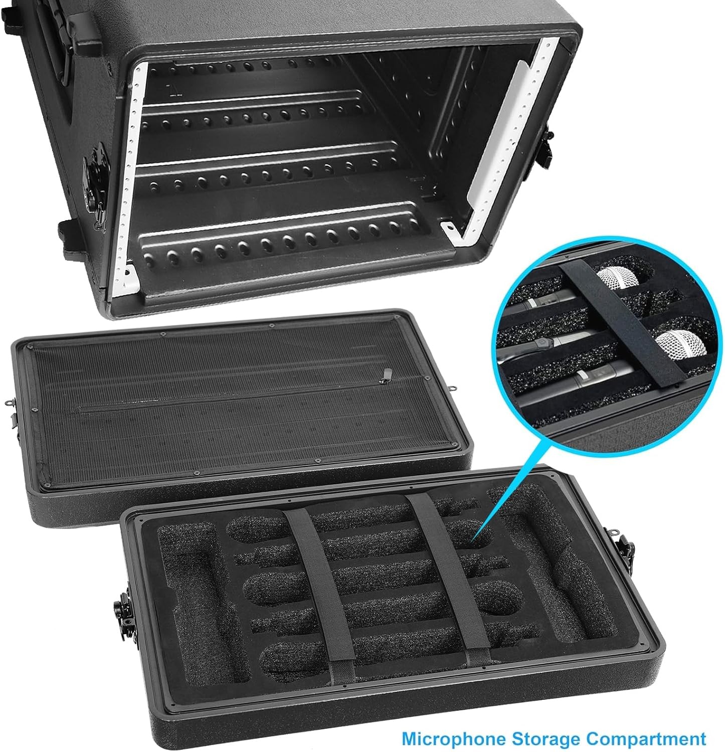 Rack Case 6U Space SHALLOW 15 Inch Deep, PA DJ Light Weight 19 Rack Case 6U Space SHALLOW 15 Inch Deep, PA DJ Light Weight 19