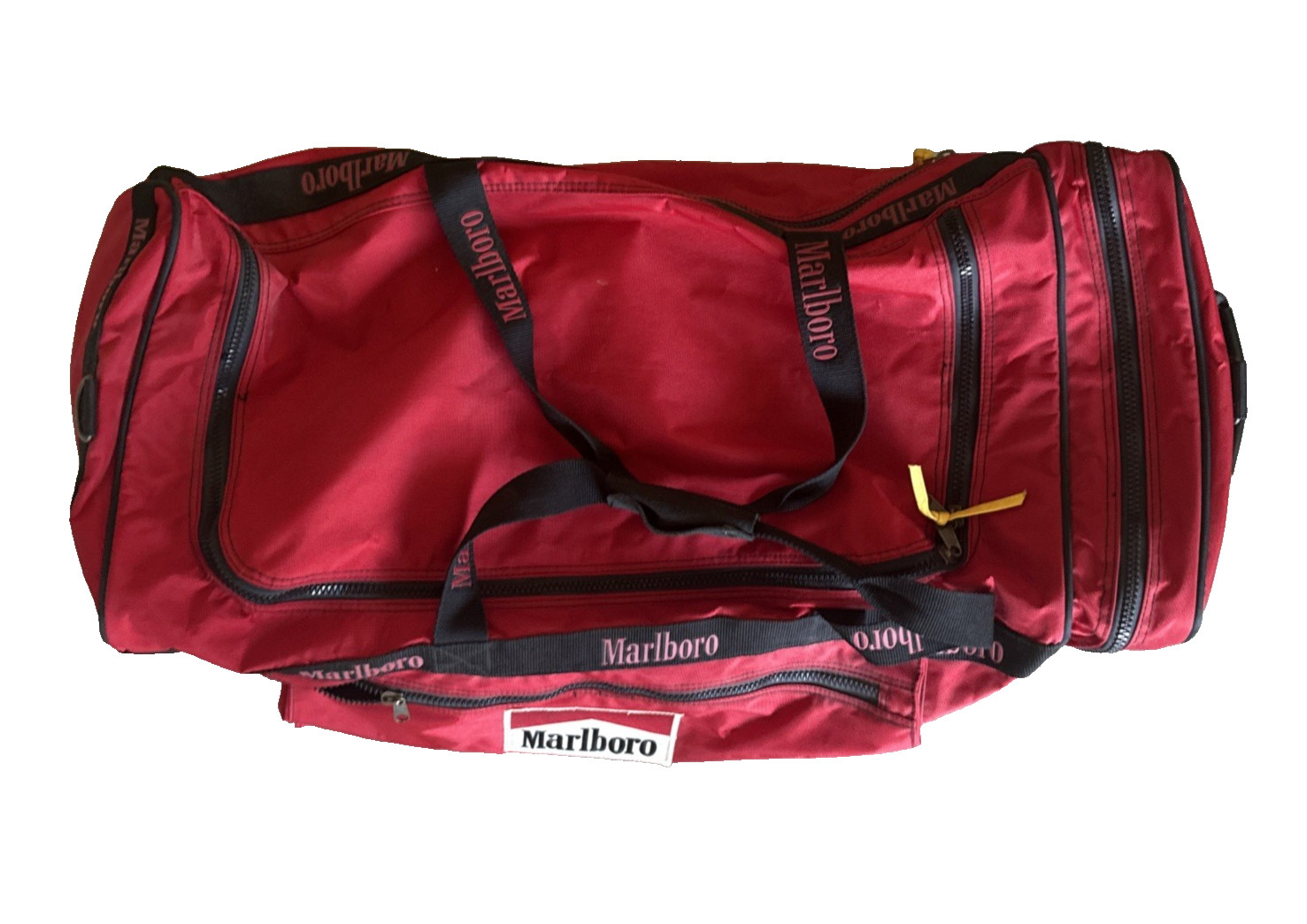 90\'s Marlboro Adventure Team Travel Weekender Bag Vintage Rolling Luggage Duffle 90\'s Marlboro Adventure Team Travel Weekender Bag Vintage Rolling Luggage Duffle