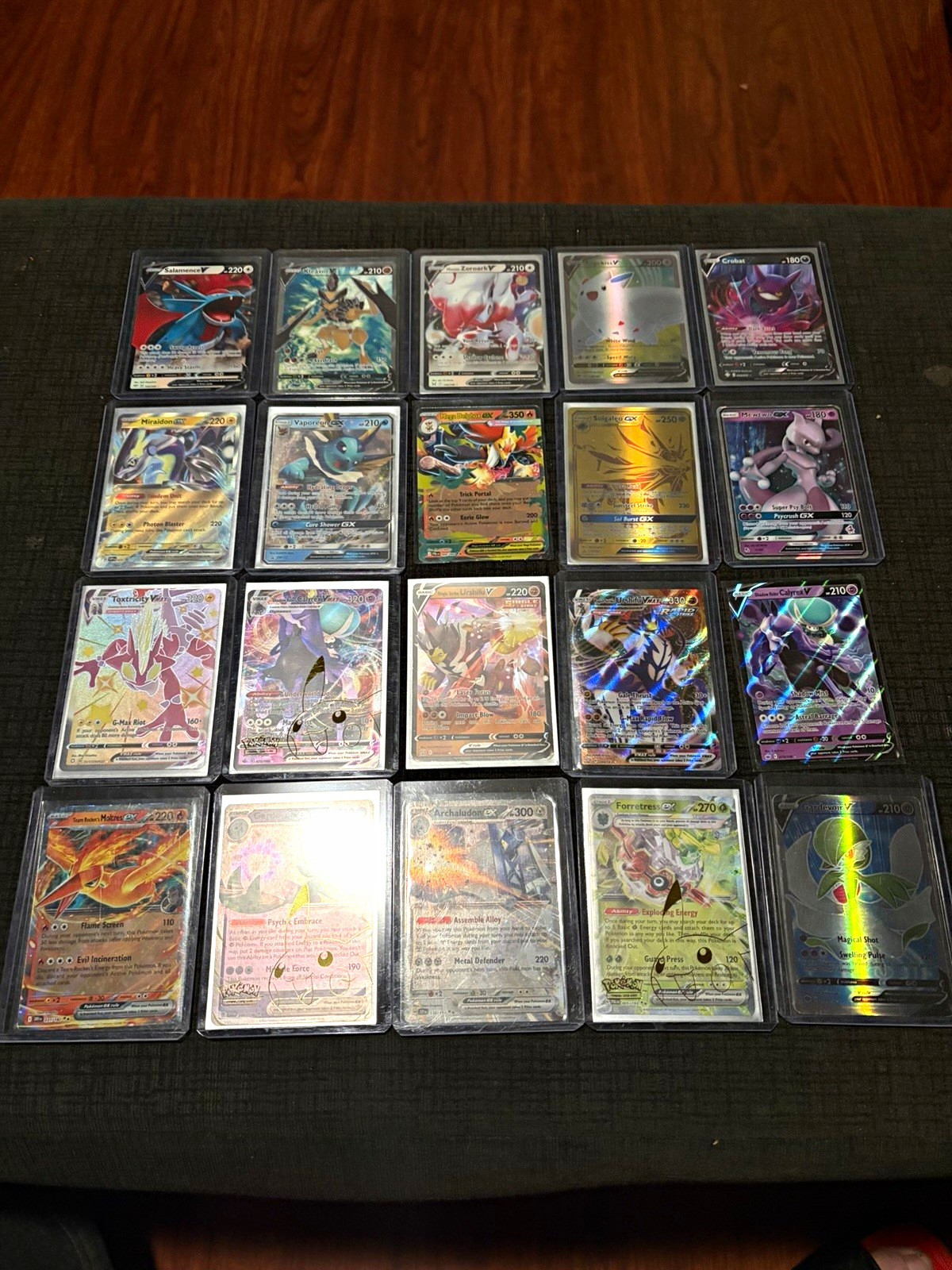 Lot Pokemon TCG 20 Holo/Foil Full Art Lot: Team Rocket\'s Moltres ex + More. Lot Pokemon TCG 20 Holo/Foil Full Art Lot: Team Rocket\'s Moltres ex + More.