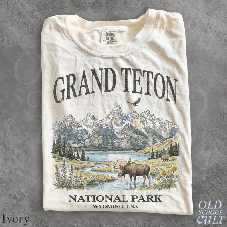 Grand Teton National Park Vintage Comfort Tee