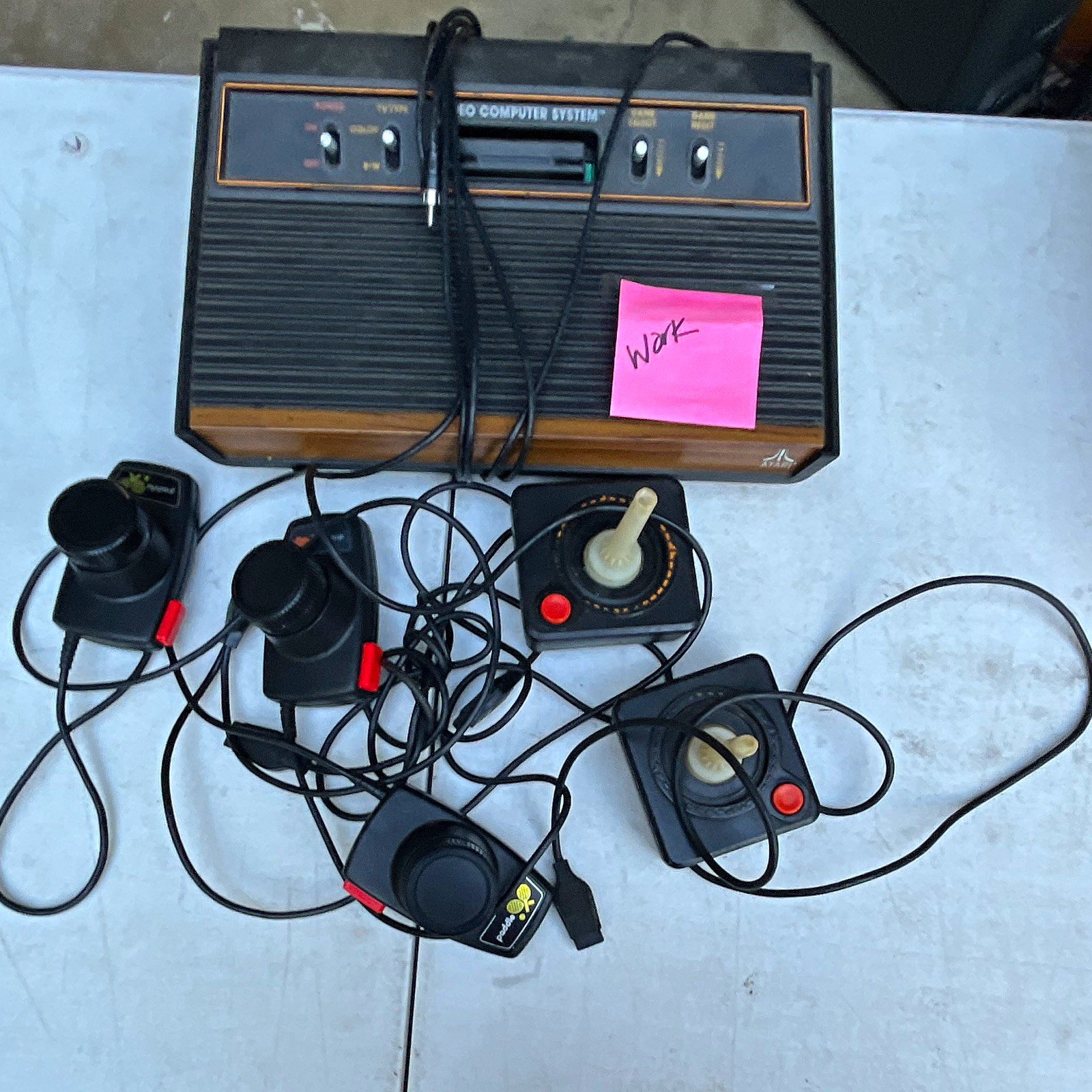 Atari 2600 Video Computer System Console w/ 2 Joysticks, Paddles, RF Atari 2600 Video Computer System Console w/ 2 Joysticks, Paddles, RF