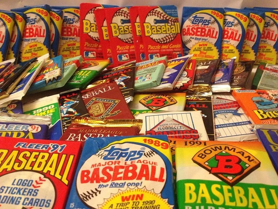 Unopened Vintage Baseball Card Packs From Estate Sale 200+ Cards Per Lot 
