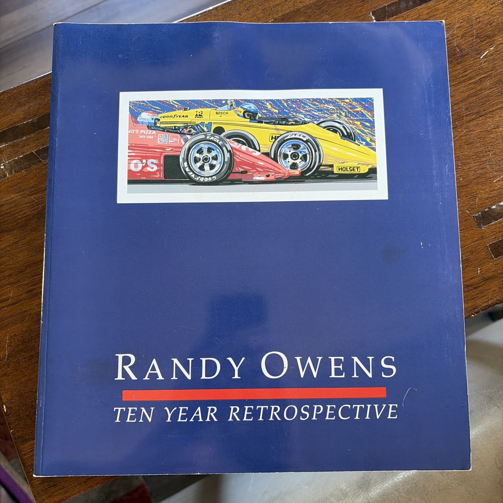 Randy Owens Ten Year Retrospective Paperback Signed Art Motor Sports