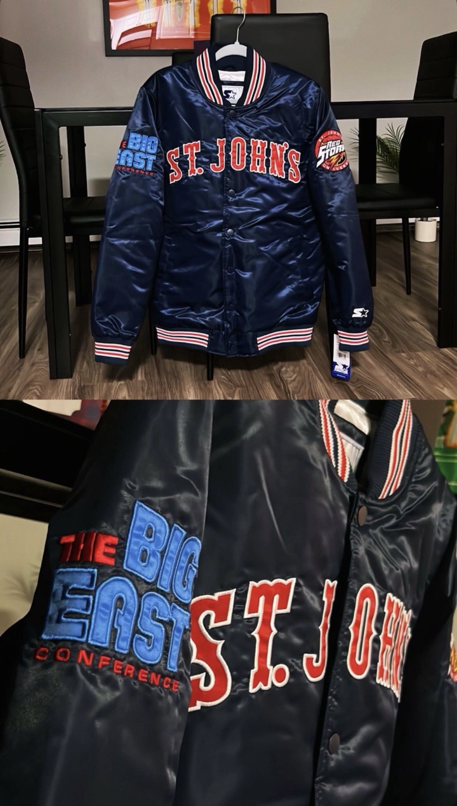 Beast of the Big East Starter Jacket Medium NWT  Mullen Vintage Throwback Requim