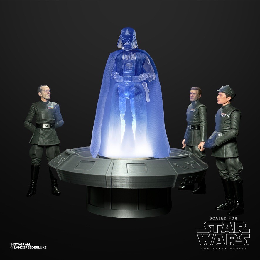 Hasbro Star Wars The Black Series Holocomm Collection Holocomm Table 3D Print Hasbro Star Wars The Black Series Holocomm Collection Holocomm Table 3D Print