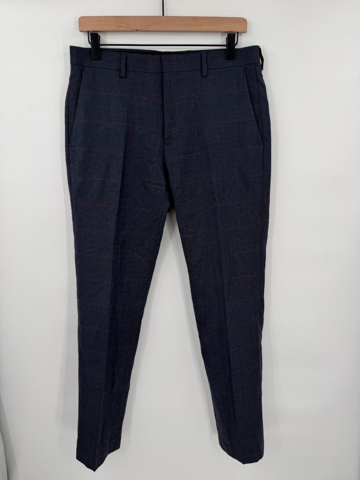 J.Crew Ludlow Slim Mens Moon Worsted Wool Dress Pants 30x32 Plaid Herringbone J.Crew Ludlow Slim Mens Moon Worsted Wool Dress Pants 30x32 Plaid Herringbone