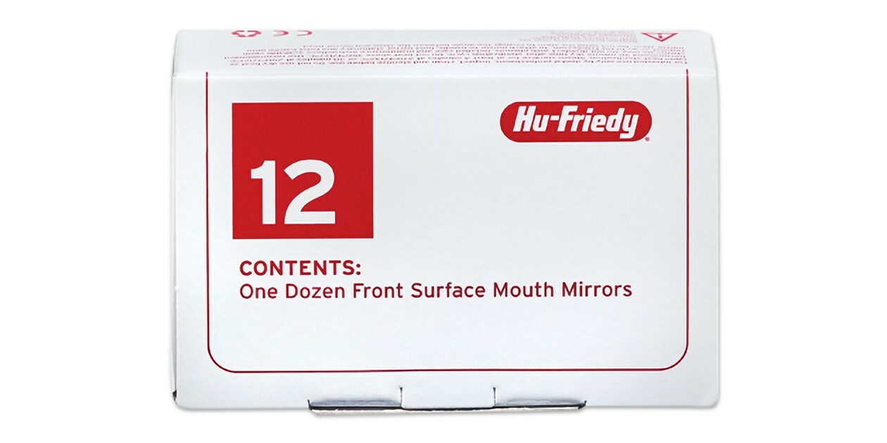 HU-FRIEDY Dental Mouth Mirror No 5 Rhodium Pack /12 MIR5/12 HU-FRIEDY Dental Mouth Mirror No 5 Rhodium Pack /12 MIR5/12