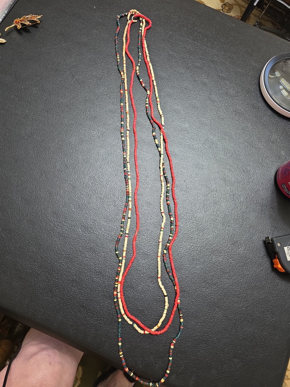 Vintage 1950-70 Handcrafted Authentic Heishi Seed Bread Necklaces,  Native...
