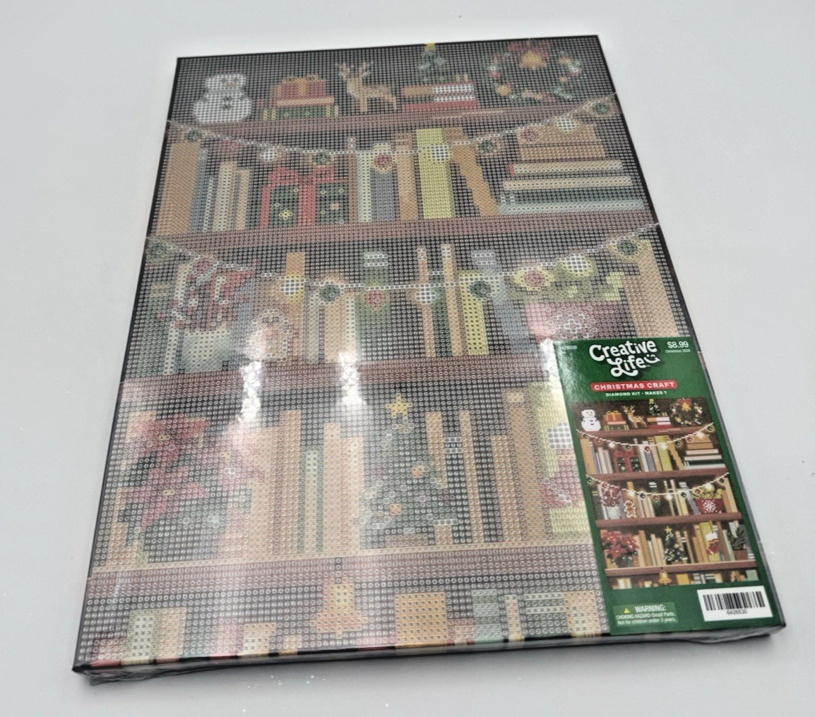 NEW Creative Life Christmas Craft Diamond Painting Kit – Complete Craft Set NEW Creative Life Christmas Craft Diamond Painting Kit – Complete Craft Set