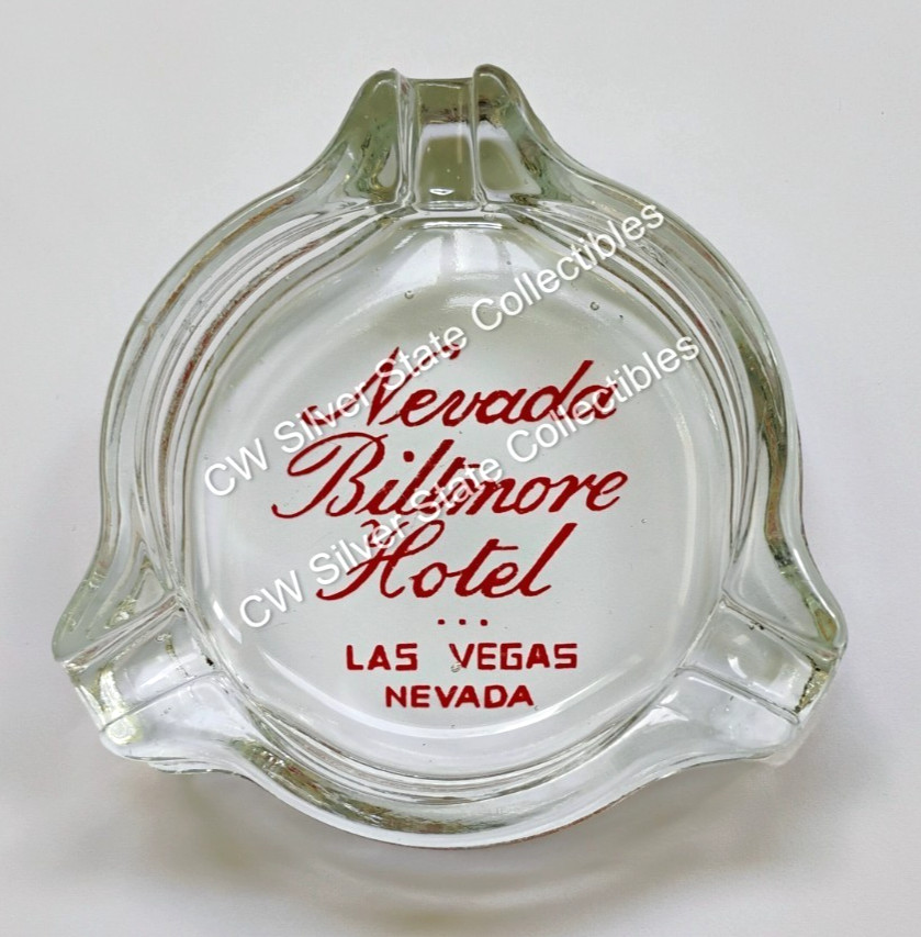 Rare 1940's Nevada Biltmore Hotel Casino Ashtray No Chips Downtown Las Vegas NV