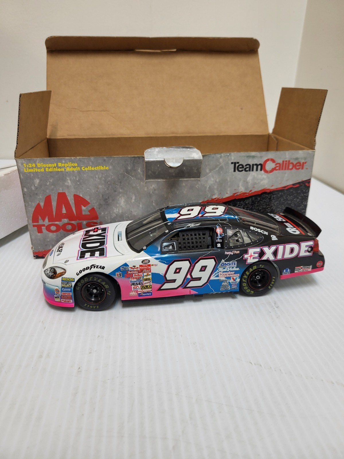 Team Caliber Mac Tools 2000 Exide Ford Taurus #99 Jeff Burton 1:24 Diecast Team Caliber Mac Tools 2000 Exide Ford Taurus #99 Jeff Burton 1:24 Diecast