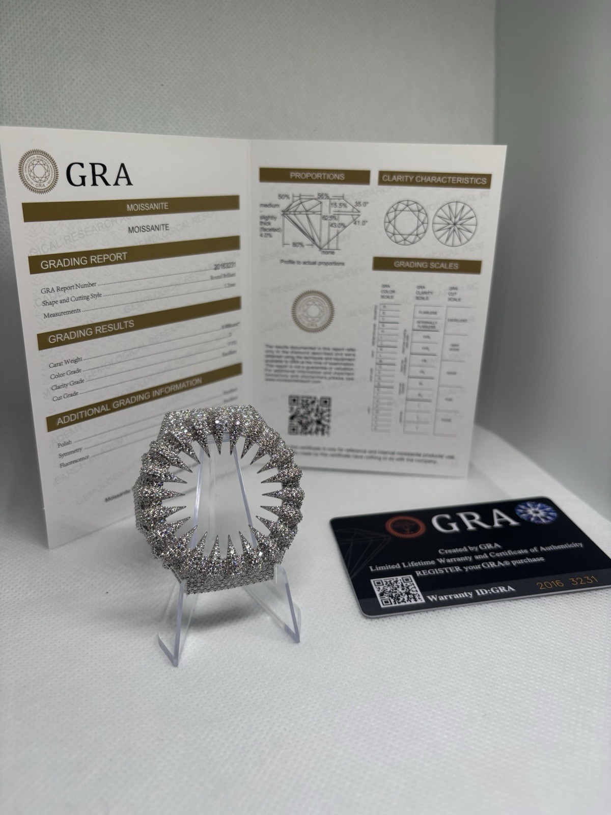 GRA Certified Moissanite - Casio GShock GA-2100 Bezel Mod - VVS1 Silver Claw