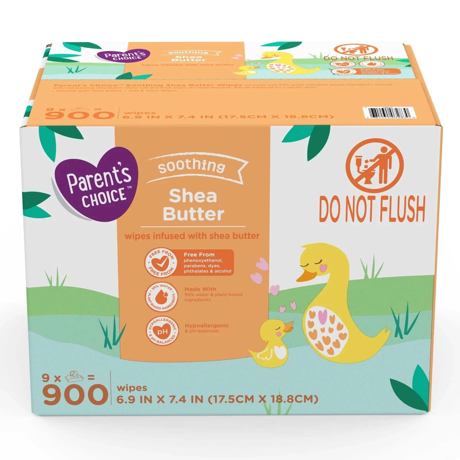 NEW Parent\'s Choice Shea Butter Baby Wipes (Count 900) Free and Fast Shipping