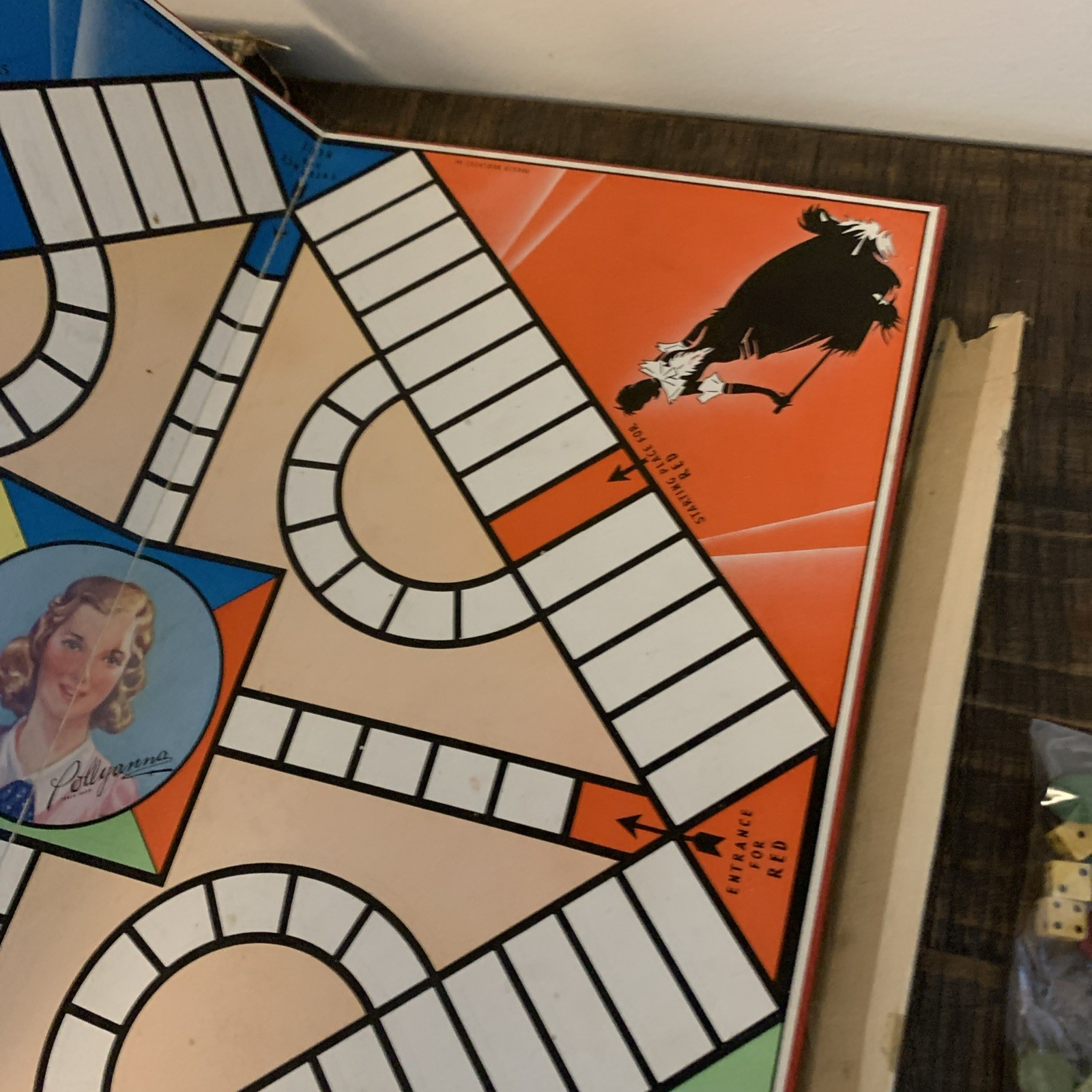 Vintage Board Game Lot Pollyanna Parker Bros Giant Double Hi-Q Parcheesi Pieces Vintage Board Game Lot Pollyanna Parker Bros Giant Double Hi-Q Parcheesi Pieces