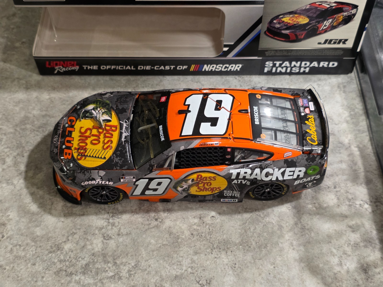 Chase Briscoe Signed 2025 Bass Pro Shops 1:24 Diecast Toyota JGR Chase Briscoe Signed 2025 Bass Pro Shops 1:24 Diecast Toyota JGR