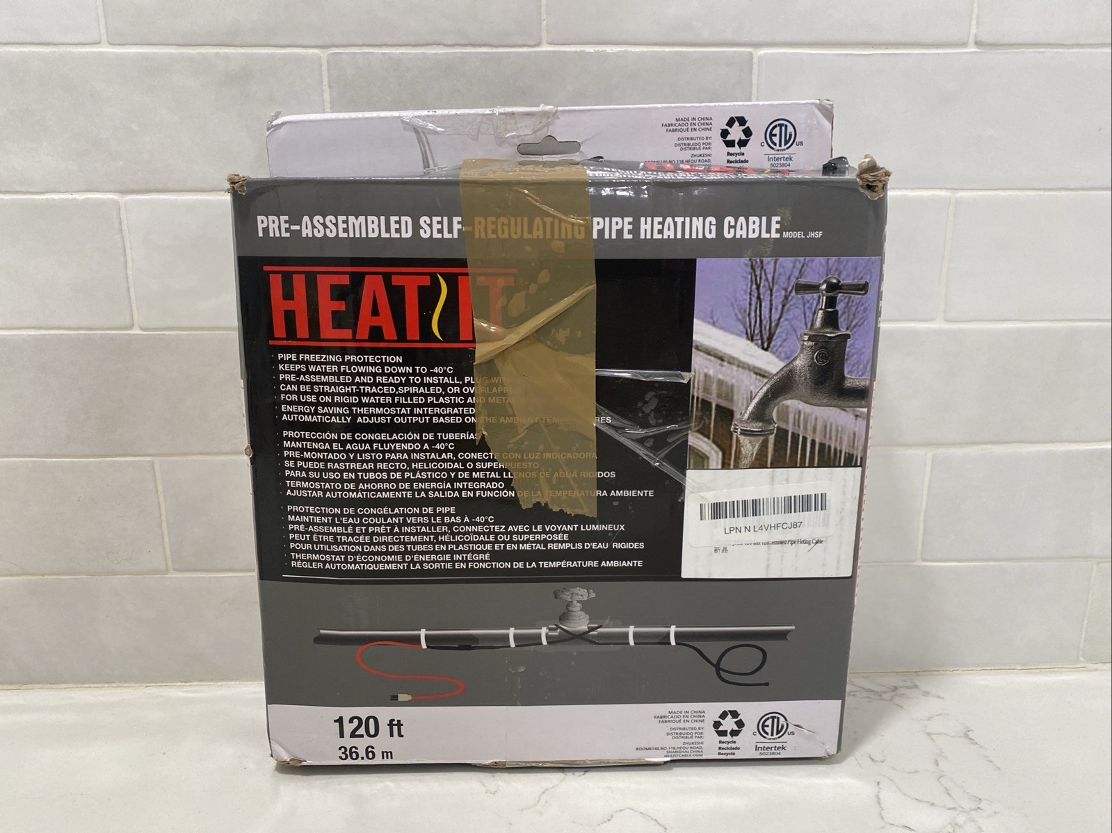 HEATIT JHSF1 Self Regulating Pre-Assembled Heating Cable 150-feet 120V
