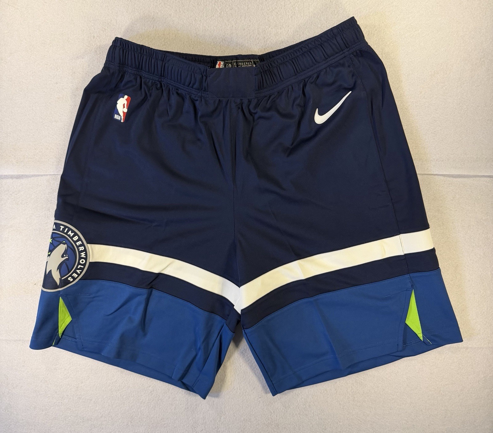 Minnesota Timberwolves Authentic On Court Game Shorts - Navy - 38 - Size Large Minnesota Timberwolves Authentic On Court Game Shorts - Navy - 38 - Size Large
