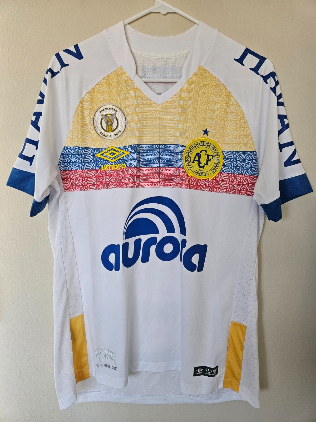 Chapecoense - Brazil - match worn shirt - Arthur G. - washed with signs of use