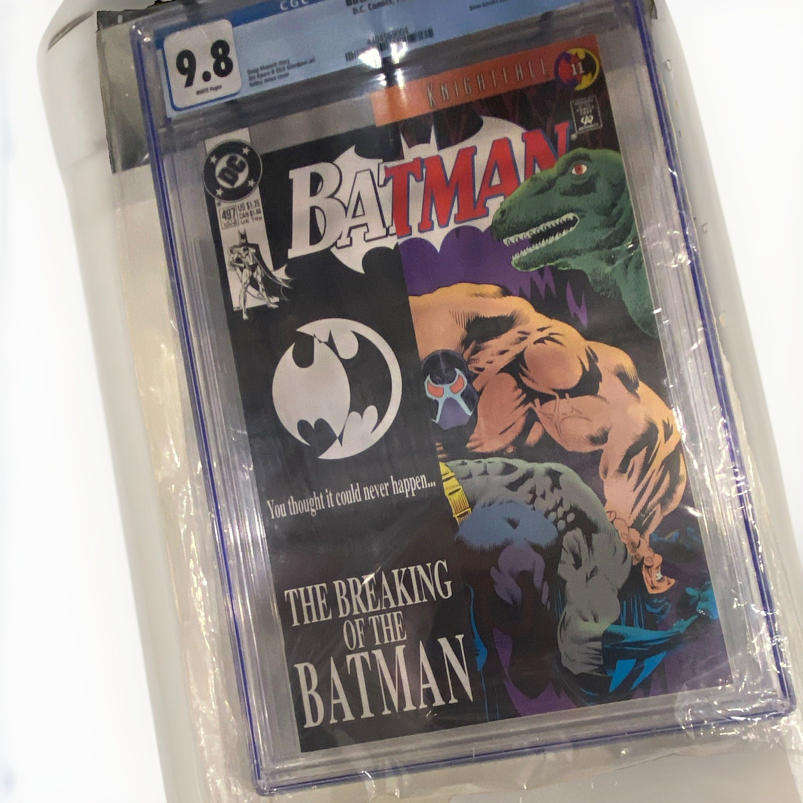 DC Comics Batman #497 (1993) CGC 9.8 White Pages Knightfall Doug Moench DC Comics Batman #497 (1993) CGC 9.8 White Pages Knightfall Doug Moench