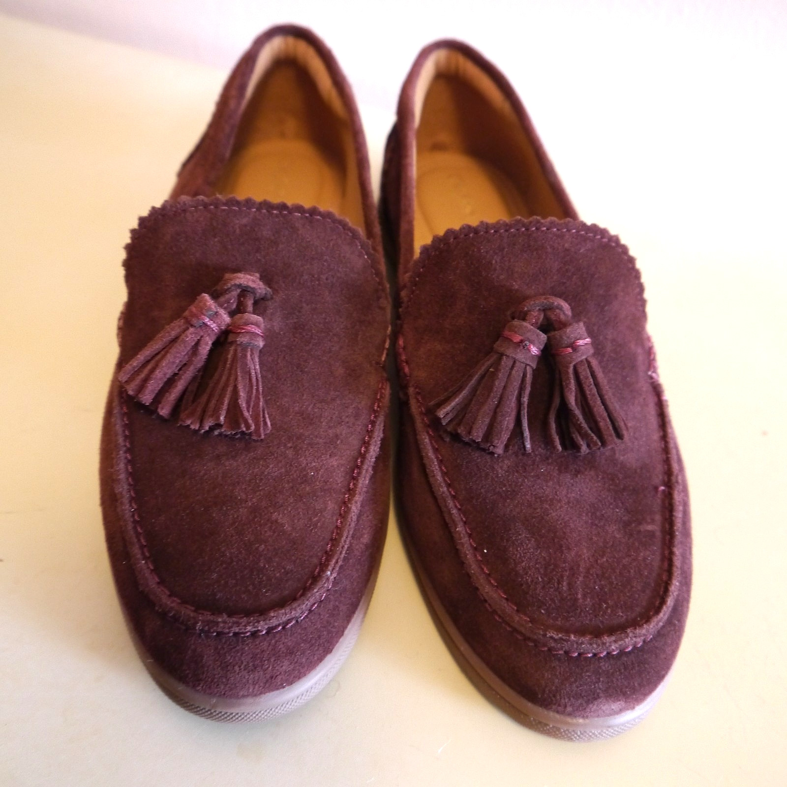 NEW Women\'s Shoes Crown Vintage Madina Loafer Rum 8.5, Leather Suede